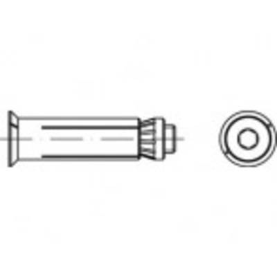 Un dessin technique montre deux vues d'une vis à tête hexagonale : vue latérale à gauche, vue de dessus à droite.