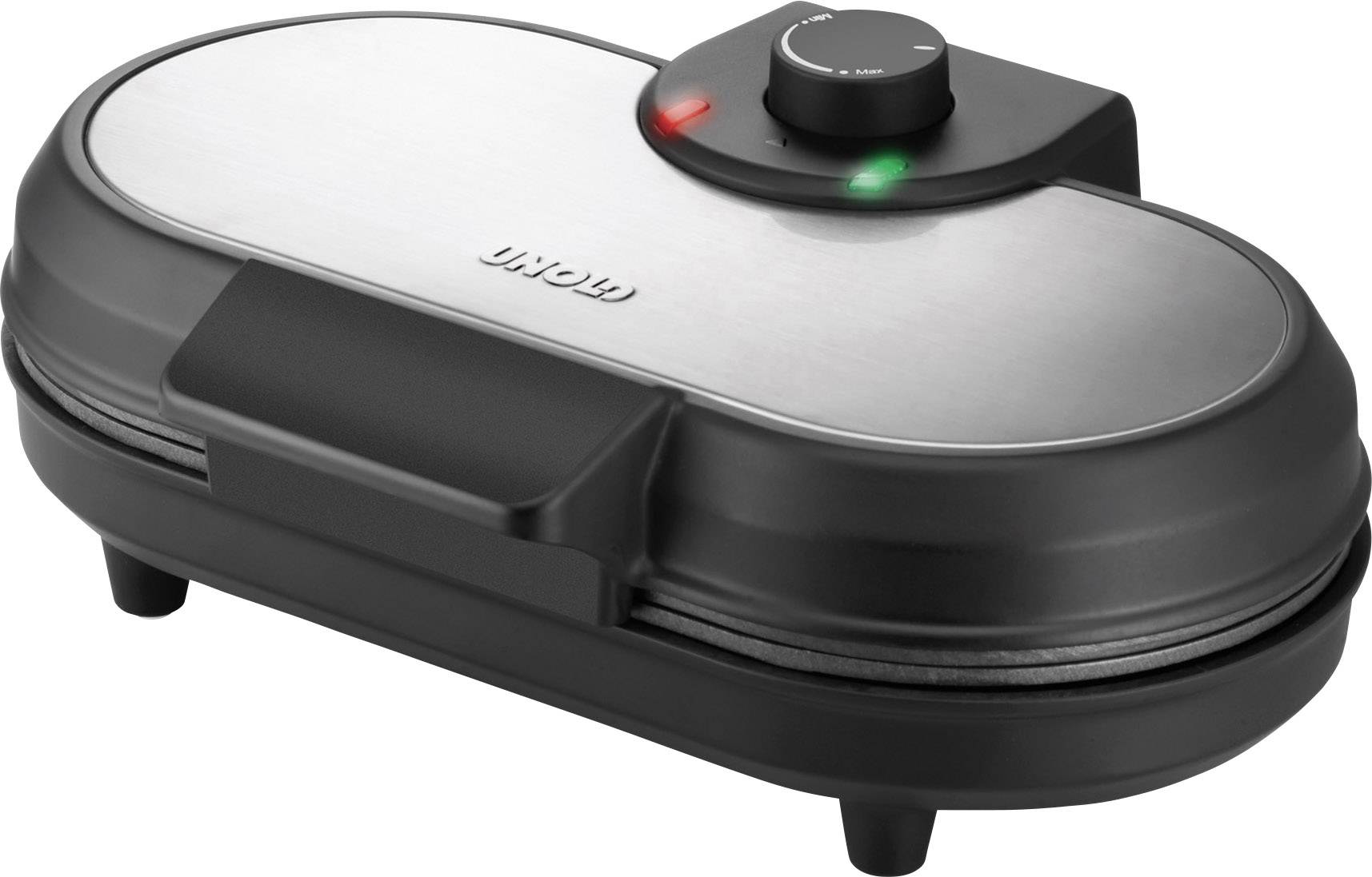 Unold 48165 Appareil à crêpes double noir, acier inoxydable