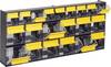 Allit 464445 Casier à tiroirs basculants VarioPlus ProFlip 6/6/9 (l x H x P) 600 x 285 x 93 mm noir, jaune, transparent 1 pc(s)