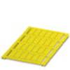 Phoenix Contact 0801472 UCT-EM (20X9) YE Marquage pour appareils Type de montage: à encliqueter Surface d'étiquetage: 9 x 20 mm jaune Nombre de marqueurs: 24 10 pc(s)