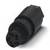 Adaptateur cylindrique noir à broches multiples, présenté en vue latérale.