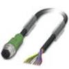 Connecteur confectionné pour capteurs/actionneurs M12 Phoenix Contact SAC-8P-M12MS/ 5,0-PVC 1415718 Femelle 5.00 m Nombre de pôles: 8 1 pc(s) Piece