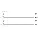Câble de raccordement M12 Phoenix Contact SAC-4P- 1,5-PUR/M12FR P 1442719 1.50 m Nombre de pôles: 4 1 pc(s) Piece