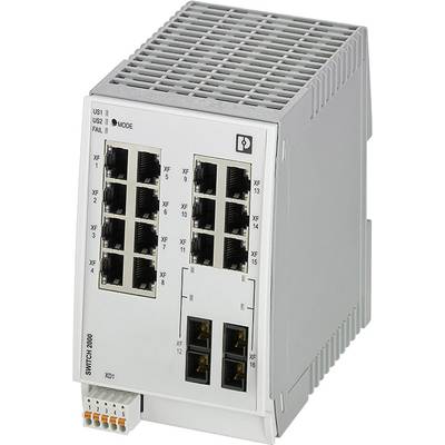 Commutateur Ethernet industriel Phoenix Contact FL SWITCH 2214-2FX 2702905    1 pc(s)