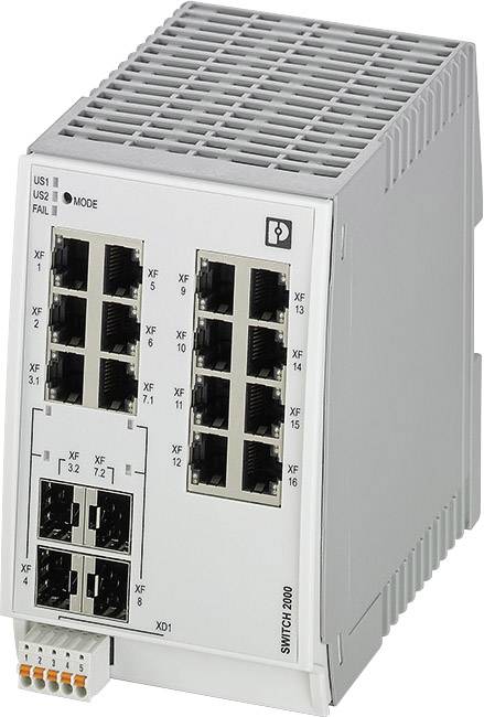 Commutateur Ethernet industriel Phoenix Contact FL SWITCH 2212-2TC-2SFX 2702907 1 pc(s)