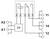 Schéma de câblage d'un relais électrique avec bornes A1, A2 et 11, 12, 14. Présente une diode et les connexions internes de commutation.