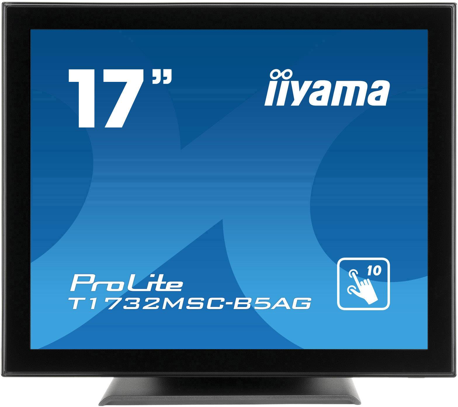 Moniteur tactile Iiyama ProLite T1732MSC CEE E (A - G) 43.2 cm 17 pouces 1280 x 1024 pixels 5:4 5 ms DisplayPort, HDMI™,-0