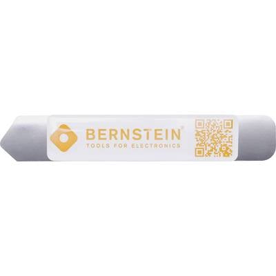 Autocollant portant l'inscription 'Bernstein Tools for Electronics' et un code QR, à côté d'un objet cylindrique gris.
