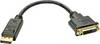 LINDY 41004 DisplayPort Câble adaptateur [1x DisplayPort mâle - 1x DVI femelle 24+1 pôles] noir contacts dorés 15.00 cm