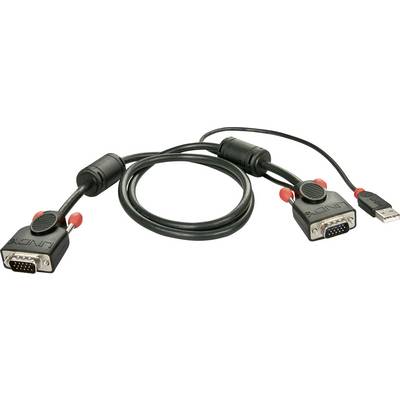 LINDY KVM system cable KVM Switch Combo Series USB 1m HD15M - HD15M+USB-AM 2m-0