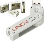 Serrure à port USB LINDY (4 pièces) avec clé : code blanc