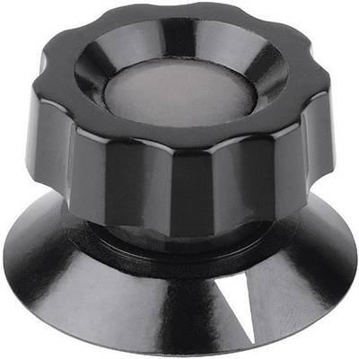 Tête de bouton rotatif Mentor 477.61 avec pointeur noir (Ø x H) 21 mm x 19 mm 1 pc(s)