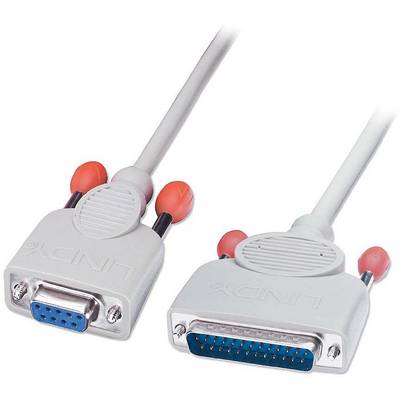Un câble adaptateur VGA vers DB25 avec un boîtier blanc, utilisé pour connecter des ordinateurs à des moniteurs ou des projecteurs.
