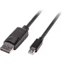Câble adaptateur LINDY Mini-Display / DisplayPort Fiche mâle Mini DisplayPort, Fiche mâle DisplayPort 2.00 m noir 41646