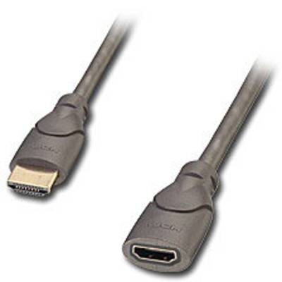 Rallonge LINDY HDMI Fiche mâle HDMI-A, Prise femelle HDMI-A 1.00 m noir 41314 Câble HDMI-0