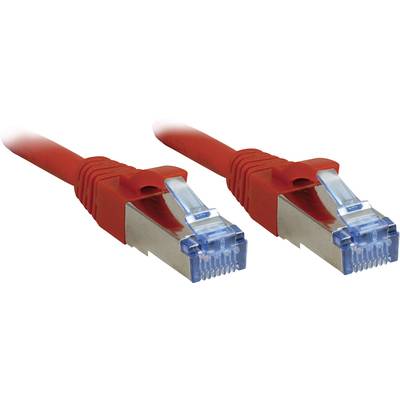 LINDY 47170 RJ45 Câble réseau, câble patch CAT 6a S/FTP 20.00 m rouge avec cliquet d'encastrement 1 pc(s)