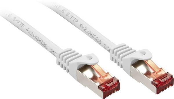 <br>  LINDY<br>  47384<br>  RJ45<br>  Câble réseau, câble patch<br>  CAT 6<br>  S/FTP<br>  2.00 m<br>  blanc<br>  blindé<br>  1 pc(s)<br>