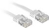 LINDY 47505 RJ45 Câble réseau, câble patch CAT 6 U/UTP 10.00 m blanc avec cliquet d'encastrement 1 pc(s)