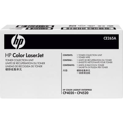 Bac de récupération de toner HP pour Color LaserJet CP4020, CP4520. Comprend une unité de collecte et des lingettes de nettoyage pour toner.