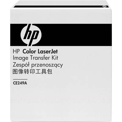 Kit de transfert d'image HP 'Color LaserJet' Emballage avec numéro de modèle CE249A. Texte sur l'emballage en plusieurs langues.