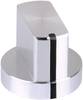 Tête de bouton olive Mentor 5582.6611 aluminium (Ø x H) 20 mm x 17 mm 1 pc(s)