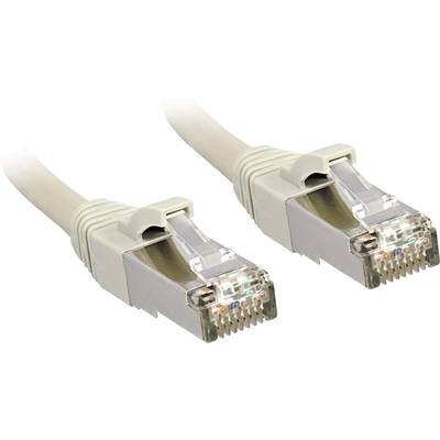 LINDY 45596 RJ45 Câble réseau, câble patch CAT 6 S/FTP 90.00 m gris avec cliquet d'encastrement 1 pc(s)