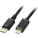 LINDY DisplayPort / HDMI Câble adaptateur Fiche mâle DisplayPort, Fiche mâle HDMI-A 2.00 m noir 36922 Câble DisplayPort