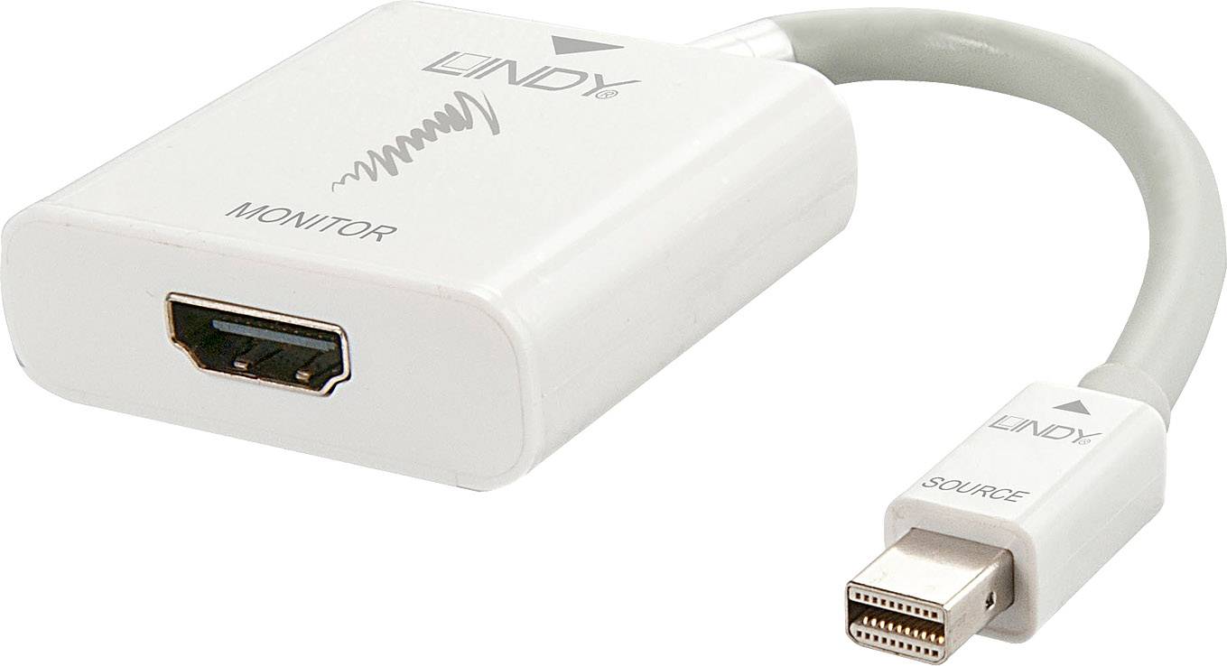 Adaptateur Mini DisplayPort vers HDMI, adapté pour connecter un ordinateur à un écran.