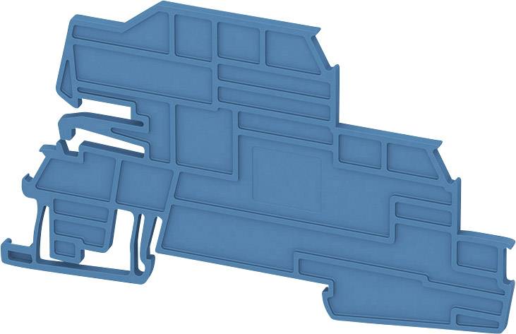 Une forme abstraite bleue, ressemblant à un motif géométrique complexe ou à un plan architectural.