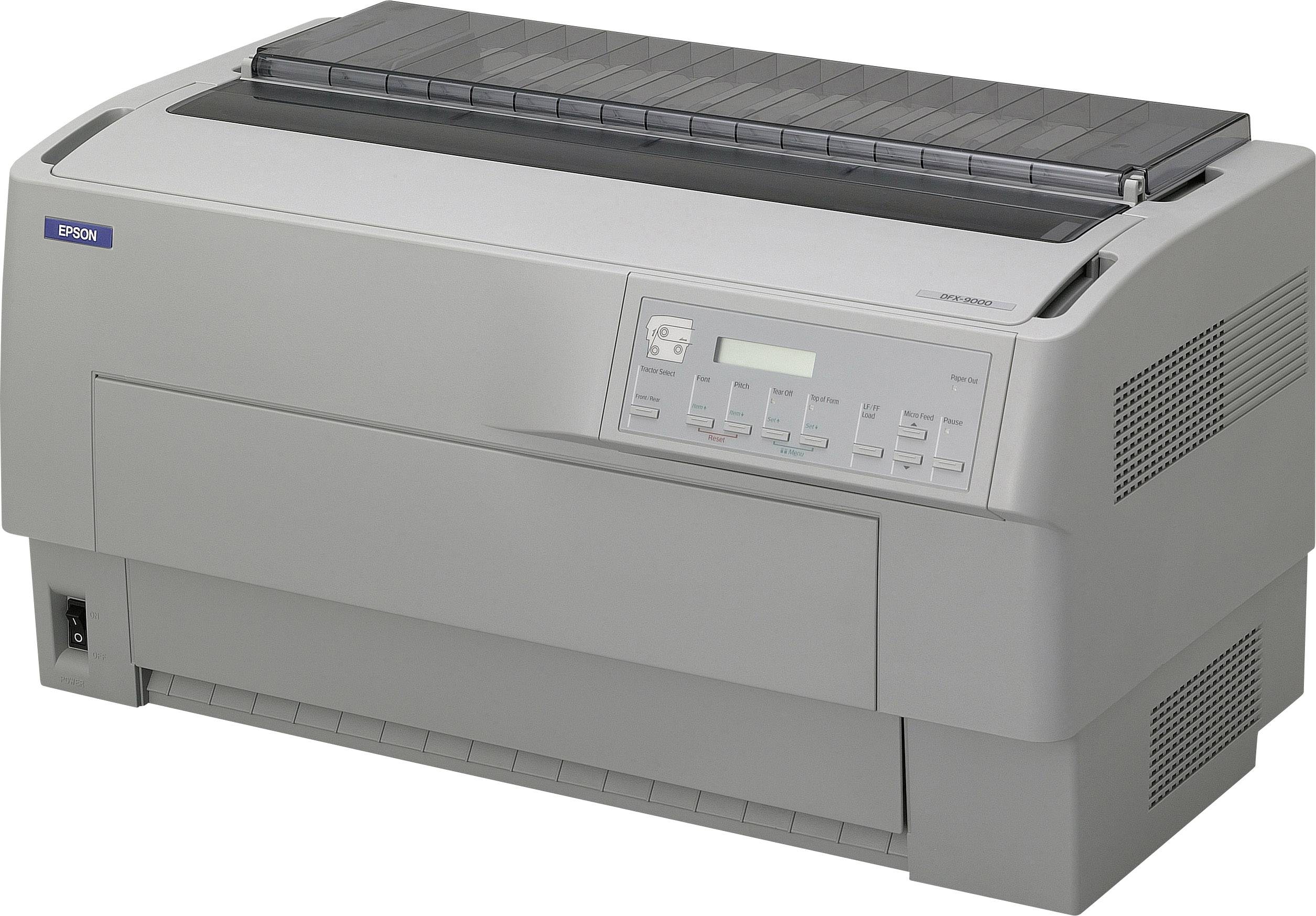 EPSON DFX 9000N Printer Mono dot-matrix 419.1mm width 240x144dpi 9pin 1550char/sec parallel USB LAN serial