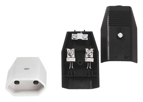 Bachmann 900.013 Prise Euro plastique  250 V blanc IP20