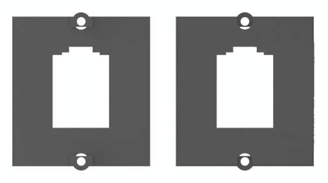 BACHMANN Cadre 1xMETZ CONNECT CAT6, Module E-DAT-1