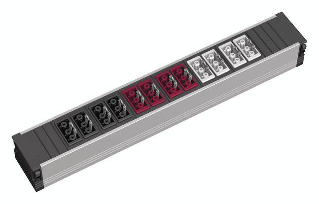 BACHMANN Unité de point de consolidation pour le courant 3 x blocs 4 fiches femelles GST18i3, 3 phases