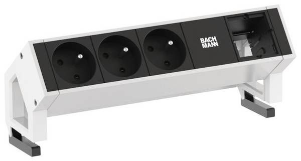 BACHMANN DESK2 3xUTE 1xCM 0,2m GST18 RAL9010