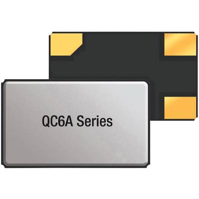 'Circuit électronique portant l'inscription QC6A Series, montrant un composant électrique avec des points de connexion jaunes sur un fond noir.'