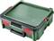 Coffret à outils vert avec fermeture rouge et l'inscription 'Bosch' sur le couvercle.