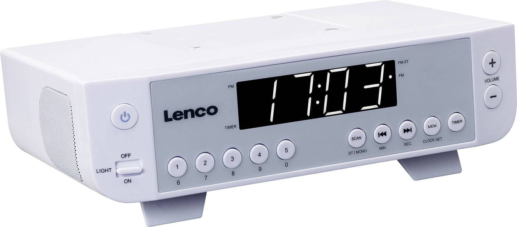 Lenco KCR-11 Radio de cuisine FM blanc-1