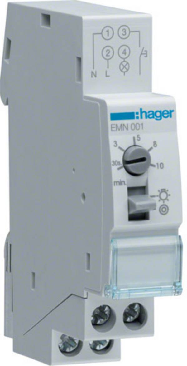 Hager EMN001 Minuterie d'escalier profilé 230 V
