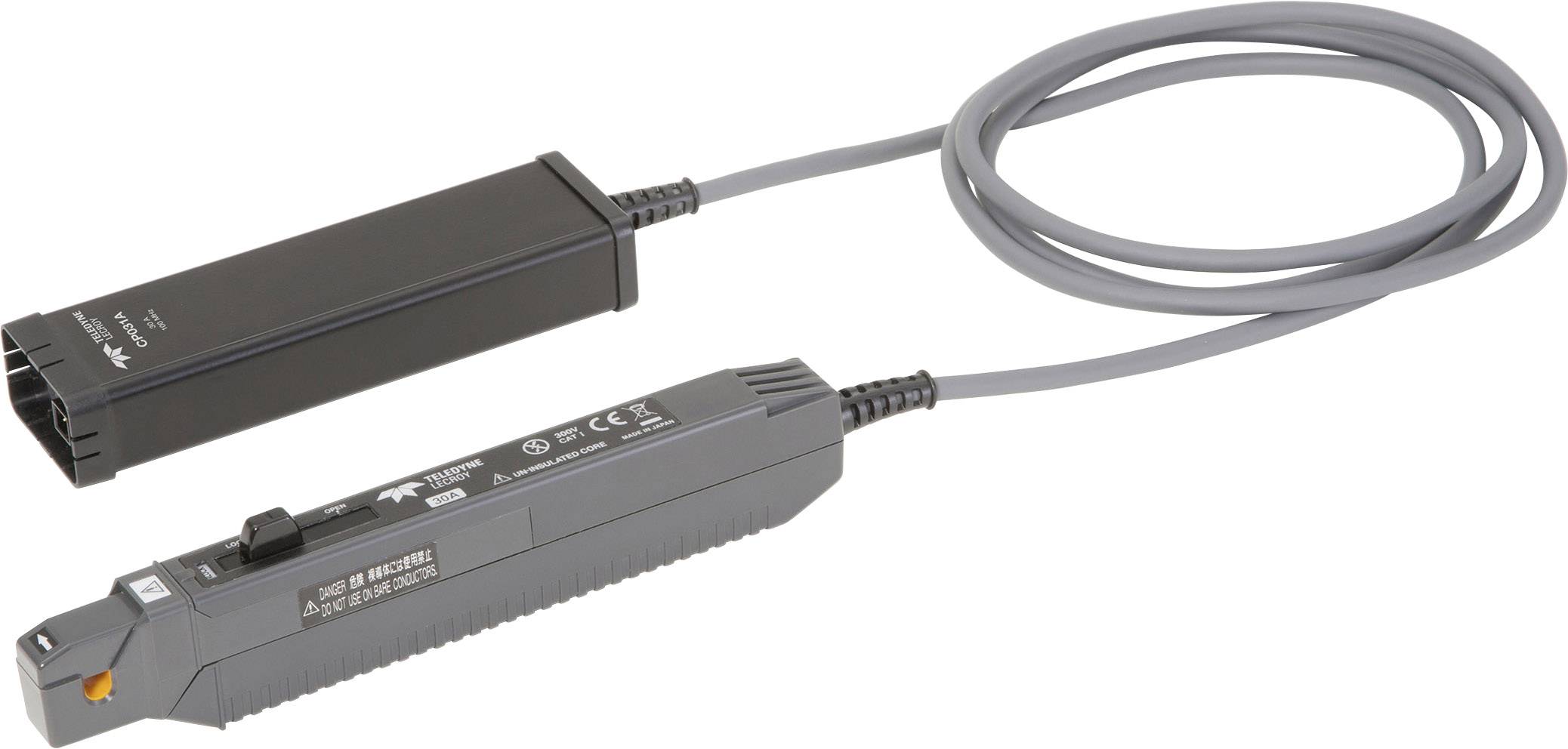 Un testeur de tension électrique avec câble de mesure. Idéal pour vérifier les lignes électriques et garantir l'alimentation électrique.