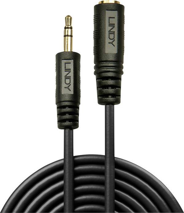 <br>  LINDY<br>  35652<br>  Jack<br>  audio<br>  Rallonge<br>  [1x Jack mâle 3.5 mm - 1x Jack femelle 3.5 mm]<br>  2.00 m<br>  noir<br>  <br>