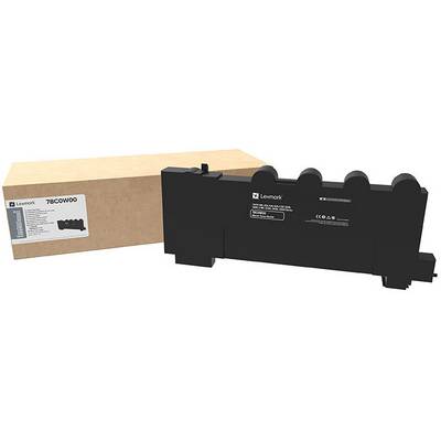 Cartouche de toner et emballage de la marque Lexmark, modèle numéro 78C0W00, placés côte à côte.