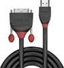 LINDY HDMI / DVI Câble adaptateur Fiche mâle HDMI-A, Fiche mâle DVI-D 18+1 pôles 1.00 m noir 36271 Câble HDMI
