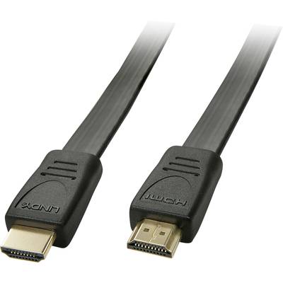 Câble de raccordement LINDY HDMI Fiche mâle HDMI-A, Fiche mâle HDMI-A 2.00 m noir 36997  Câble HDMI