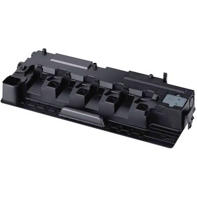 Une cartouche de toner noir, rectangulaire, avec plusieurs cavités et connexions, adaptée pour une utilisation dans les imprimantes laser.