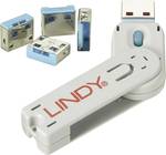 Port USB Lindy cadenas (4 pièces) avec clé : code bleu