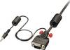 LINDY VGA / Jack Câble de raccordement Fiche mâle VGA 15 pôles, Fiche mâle VGA 15 pôles 1.00 m noir 37298 Câble VGA