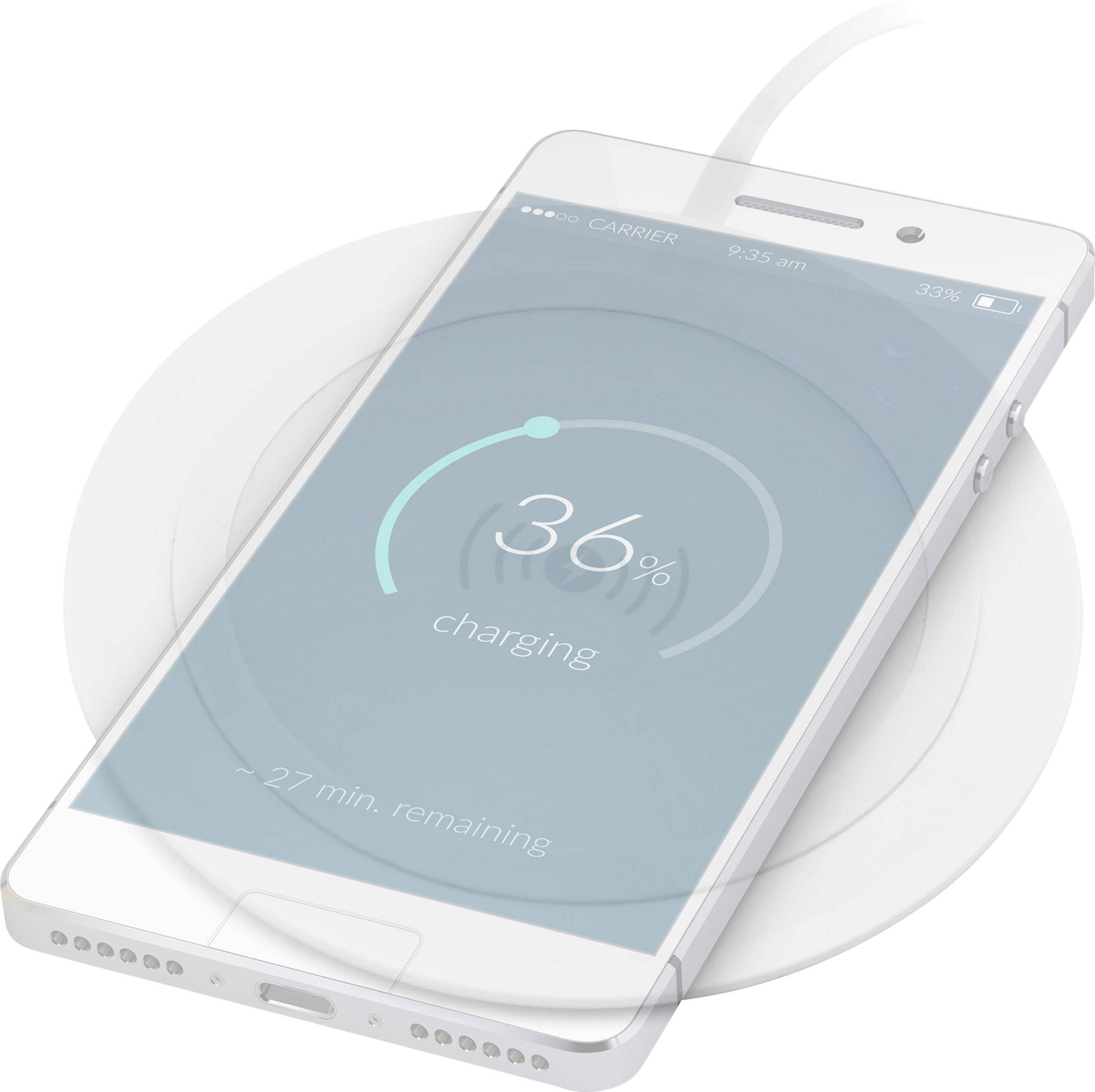 Caliber Chargeur à induction 1000 mA PSQ10/W PSQ10/W blanc-2