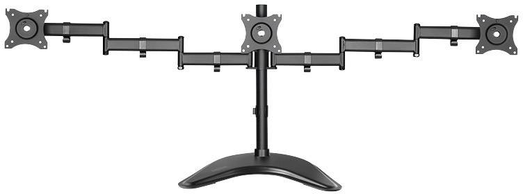 LogiLink BP0051 Support sur pied pour écran 3 Écran(s) 33,0 cm (13") - 68,6 cm (27") noir inclinable, mobile-1