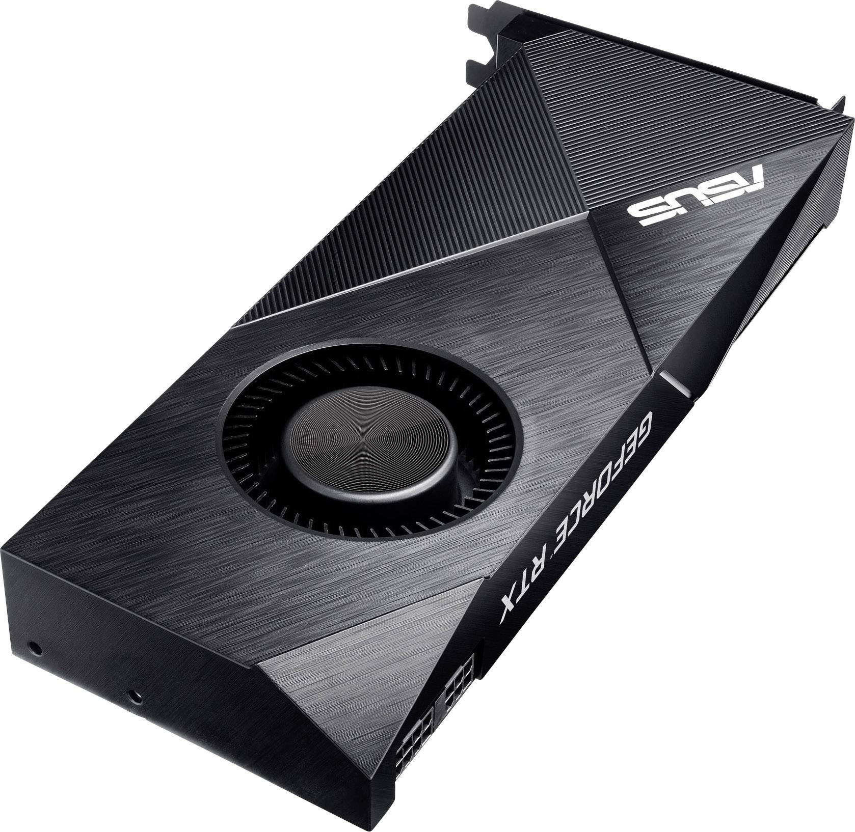 Carte graphique Asus Nvidia GeForce RTX2070 Turbo 8 Go GDDR6RAM PCIe x16 HDMI™, Port écran, USB
