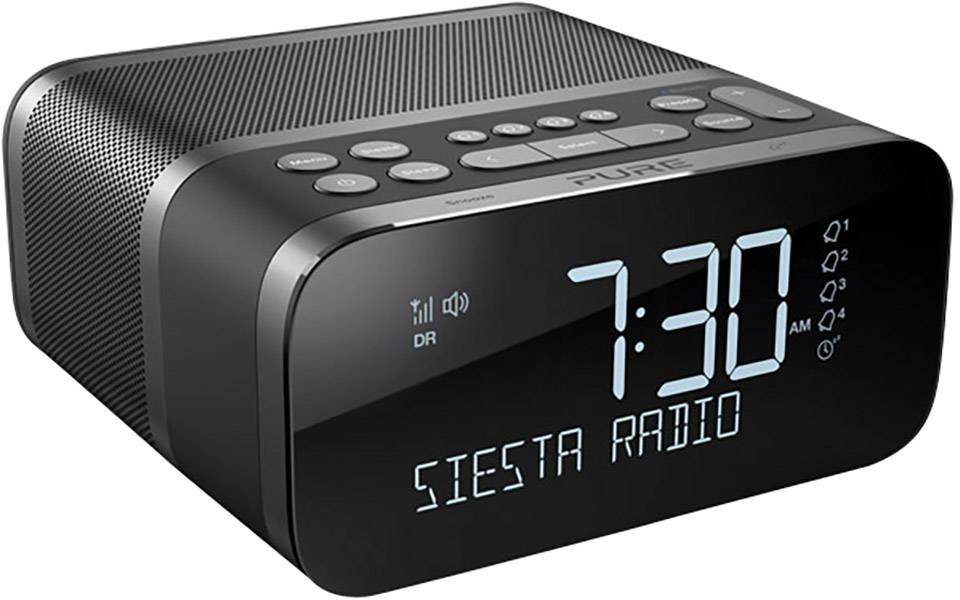 Pure Siesta S6 Radio-réveil FM Bluetooth, USB  fonction de charge de la batterie anthracite-2